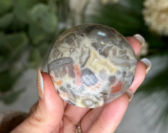 Crazy lace agate palm stone