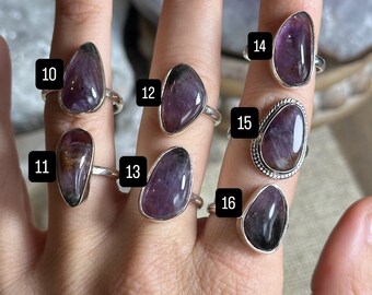 スーパーセブンリング、925スターリングシルバー、メロディーストーン