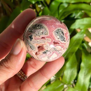 Rhodochrosite sphere, Argentina, 44mm