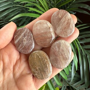 Tumbled Rutilated Quartz Stone - Red Rutile from Brazil image 2