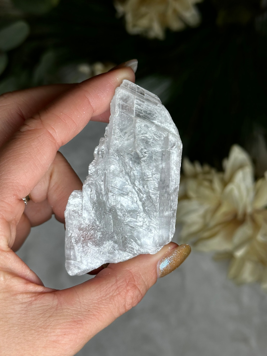 Clear Genuine Selenite, Utah Glass Mountain Stone - Etsy
