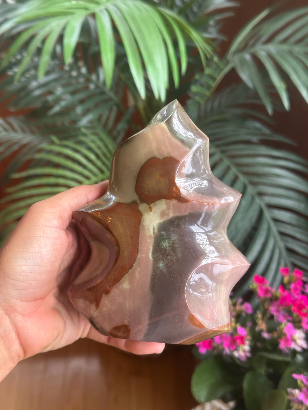 Polychrome Jasper Flame, Christmas Tree Free Form , Desert Jasper