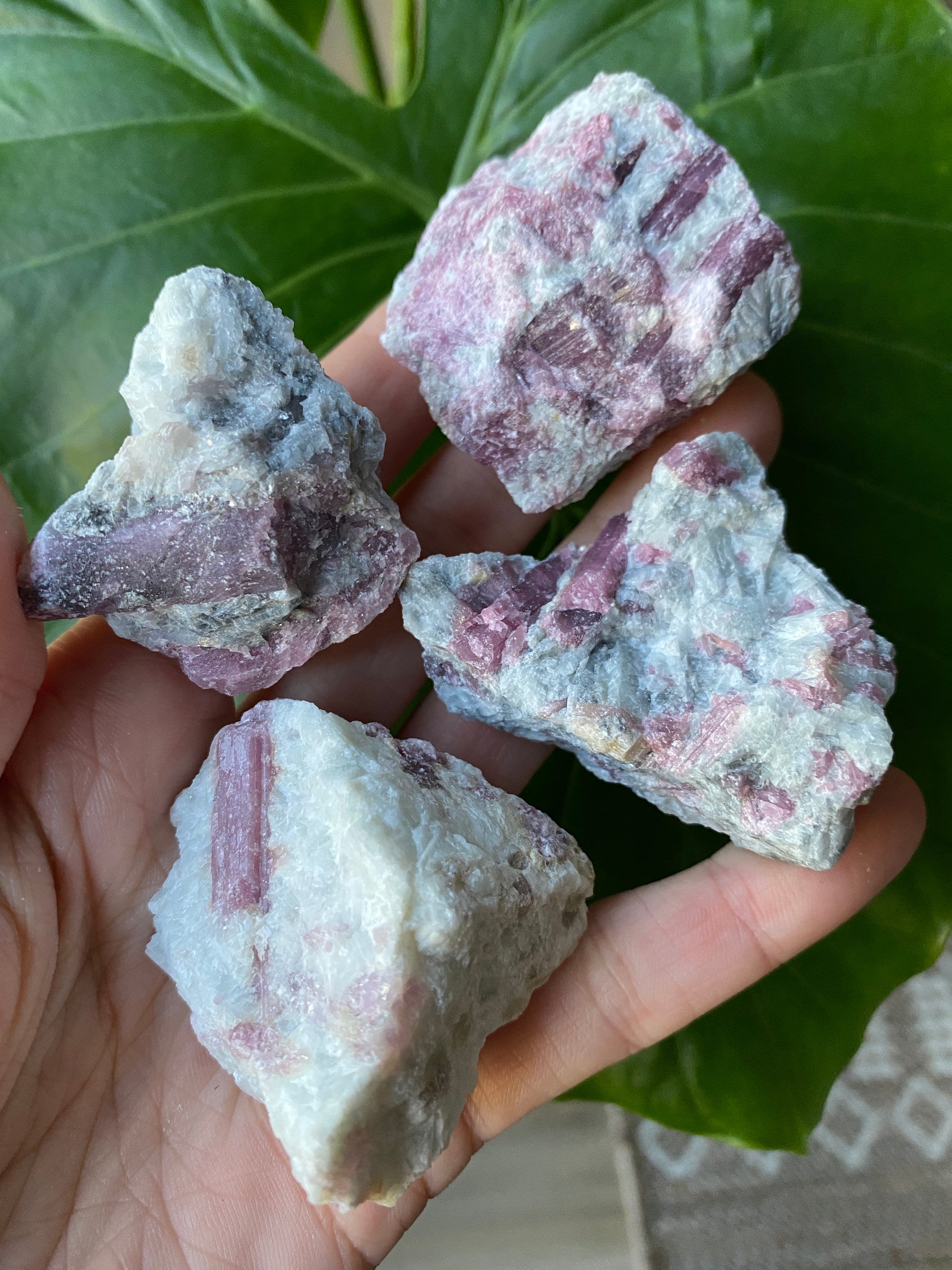Raw Pink Tourmaline Pink Tourmaline in Aquamarine - Etsy