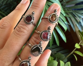 Watermelon Tourmaline Ring • .925 Sterling Silver • Choose Your Ring