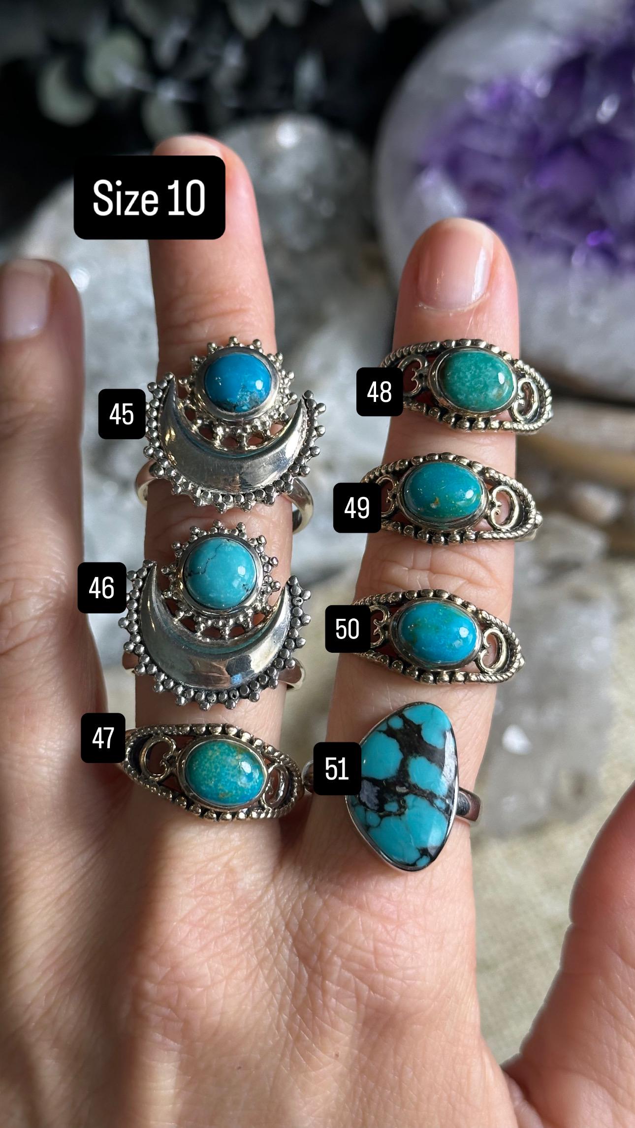 Turquoise Ring, .925 Sterling Silver - Etsy