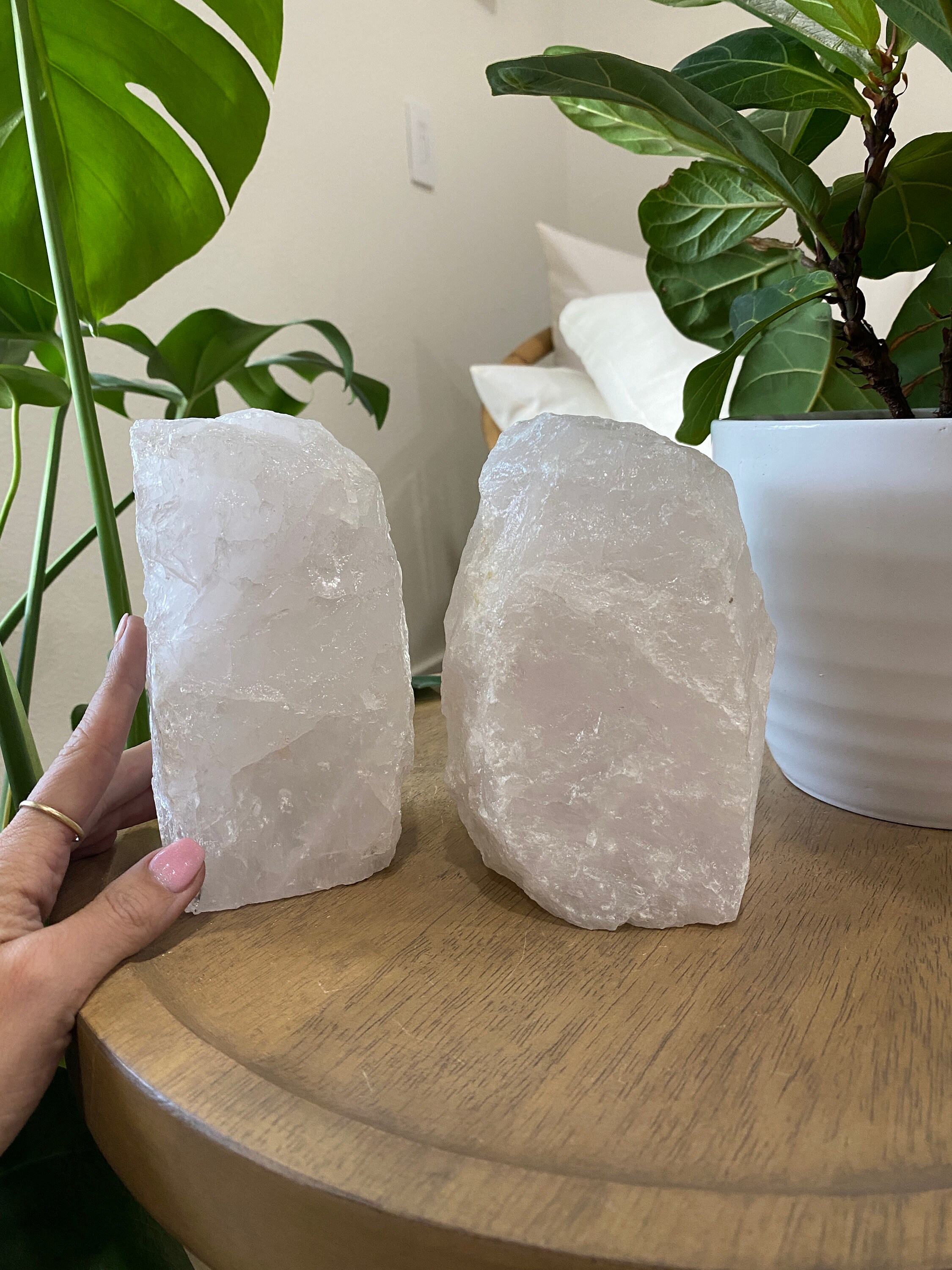 Rose Quartz Lamp Etsy