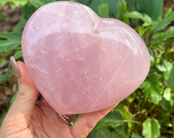 Rose quartz heart, pink quartz Heart, protection stone, healing stone, love stone