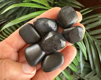 Tumbled Shungite, , Shungite pebble, emf resisting, cleansing, detoxing