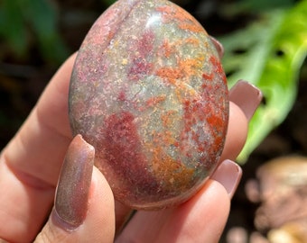 Mystic agate palm stone