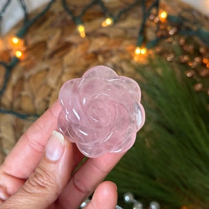 Rose quartz rose, crystal flower, crystal rose, uv reactive crystals