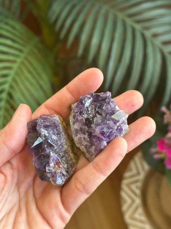 Raw Amethyst Cluster, Dark Purple Stone, 2 inch