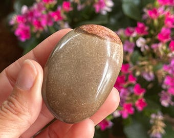 Polychrome jasper palm stone, Polychrome jasper,  desert jasper pebble, large polychrome jasper, pocket stone, worry stone