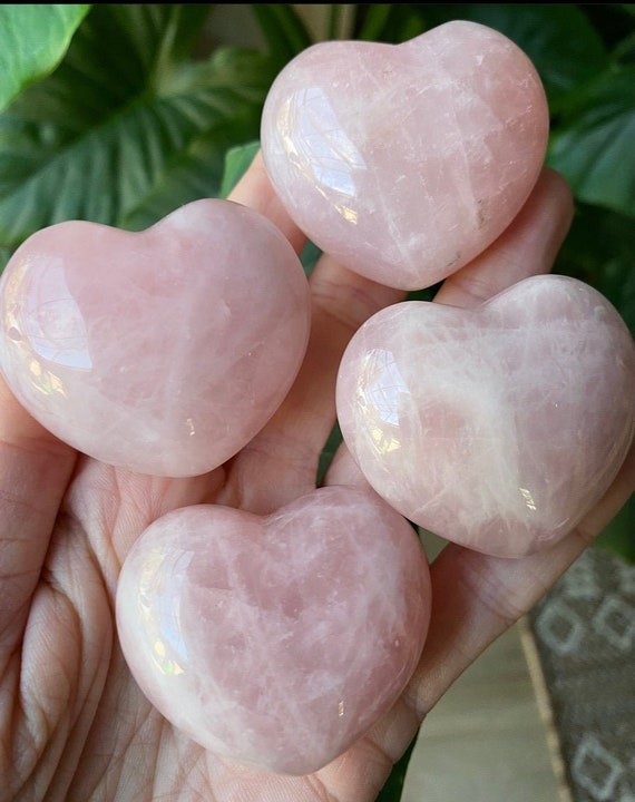 Rose Quartz Heart Pink Quartz Heart Protection Stone Love