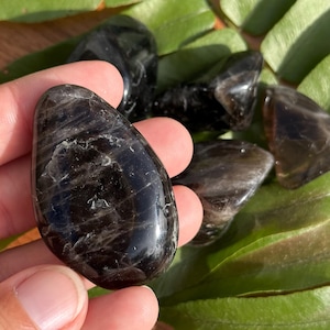Tumbled Smoky Quartz Stone: Root Chakra Meditation Crystal