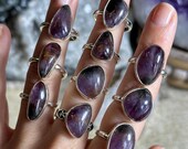 スーパーセブンリング、925スターリングシルバー、メロディーストーン