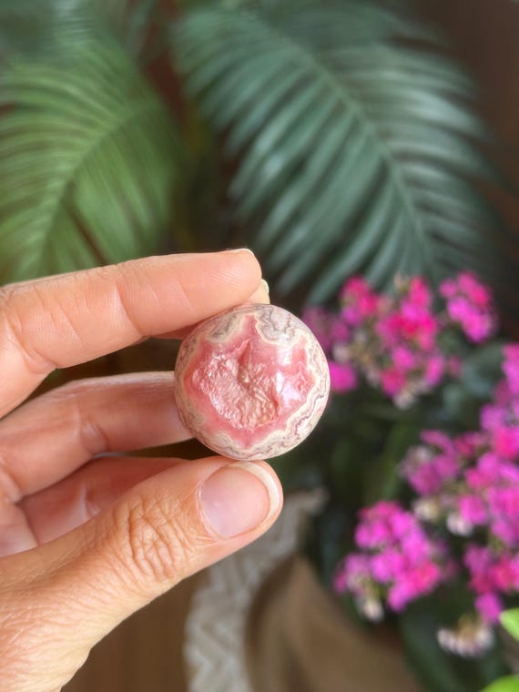 Rhodochrosite sphere, Argentina, 30mm