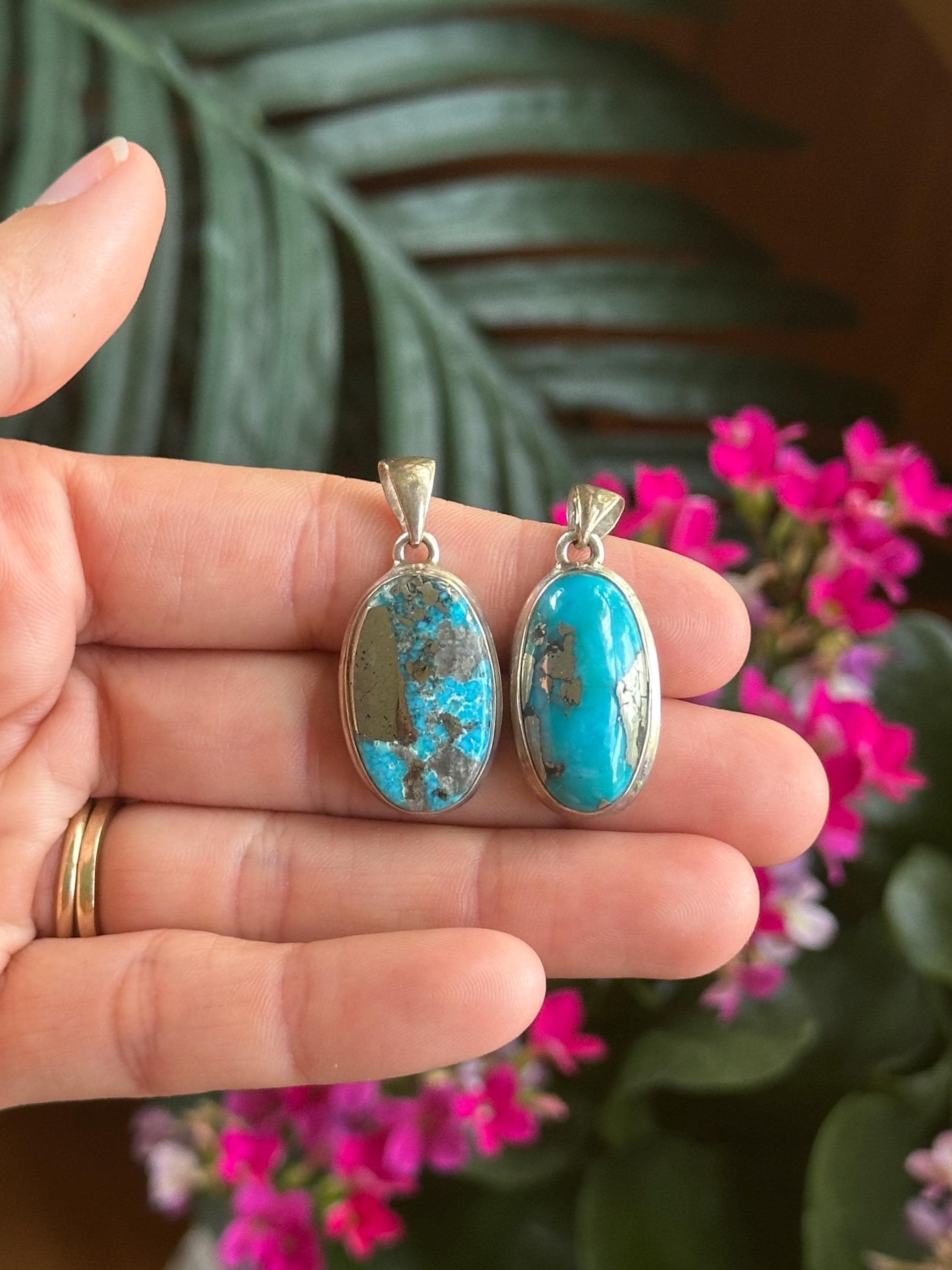 Rare Persian Turquoise Pendant Necklace, .925 Sterling Silver - Etsy