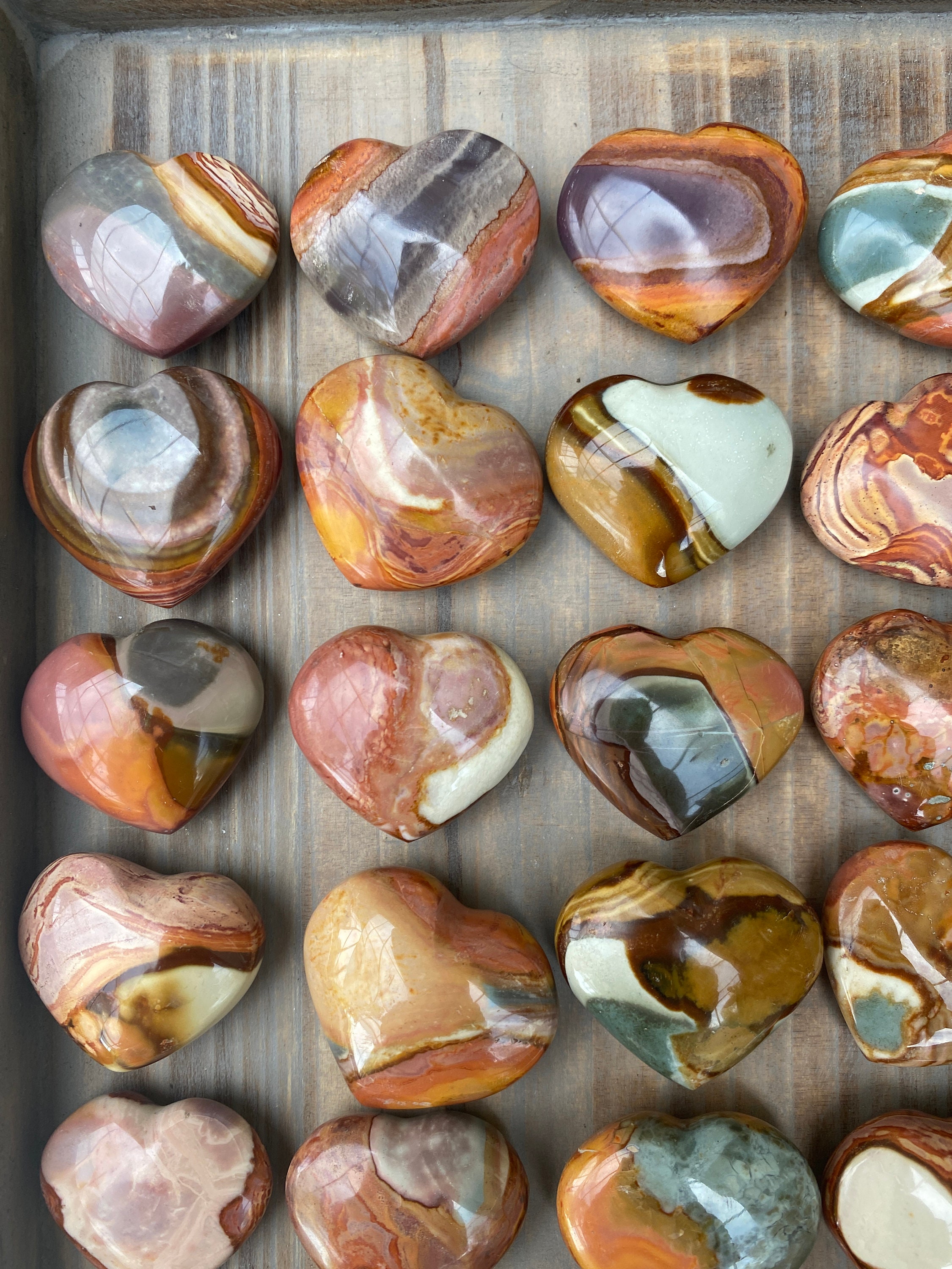Large Desert Jasper Heart