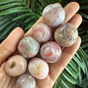 Tumbled Pink Opal: Chakra Stone, Soothing Crystal image 3