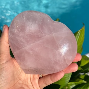 5&quot; Rose Quartz Heart: Healing Love Stone