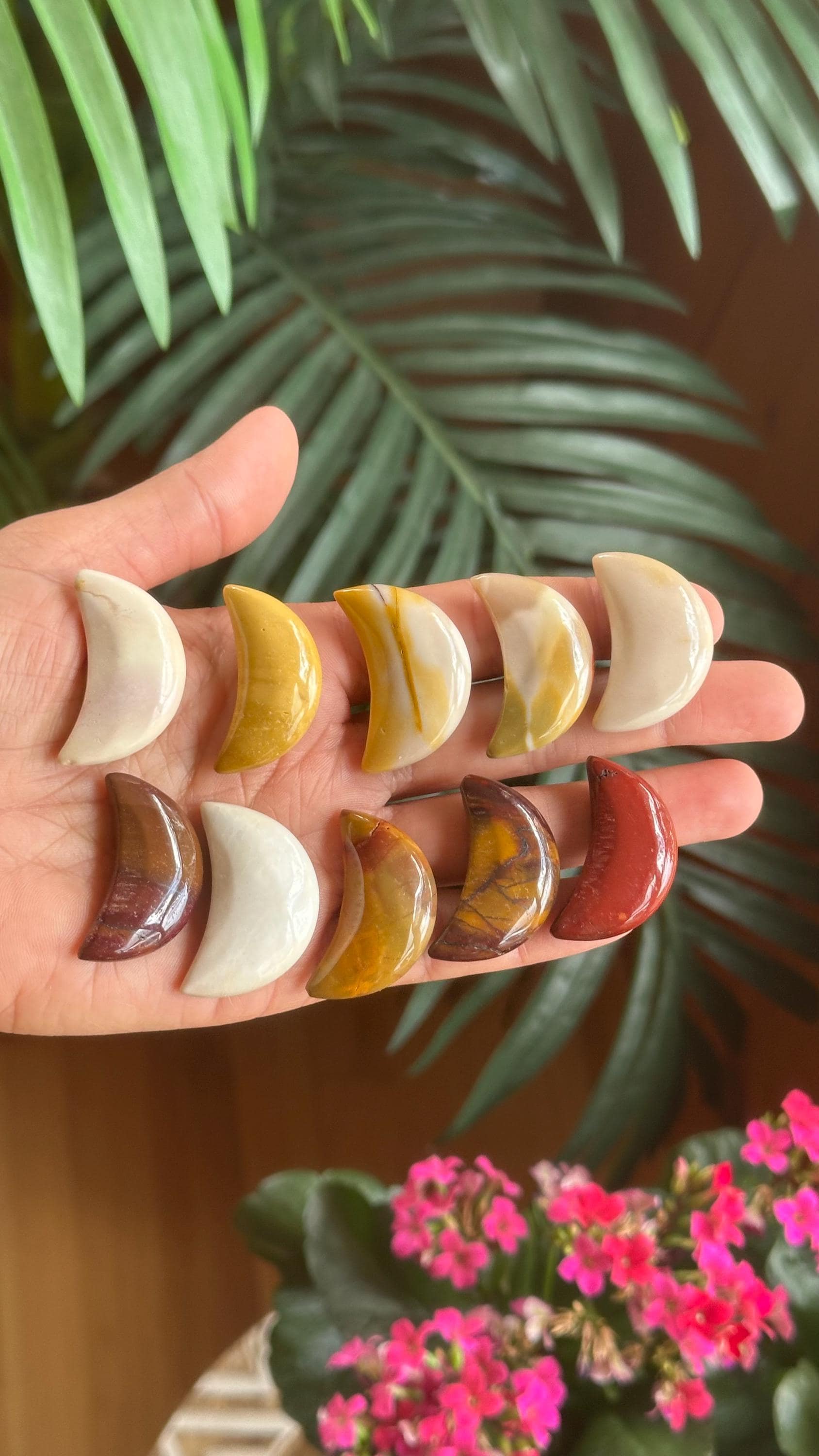 Mookaite Jasper Moon, Healing Crystal - Etsy