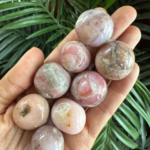 Tumbled Pink Opal: Chakra Stone, Soothing Crystal image 2