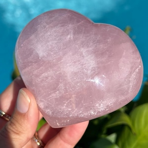 3 1/2&quot; Rose Quartz Heart: Healing Love Stone