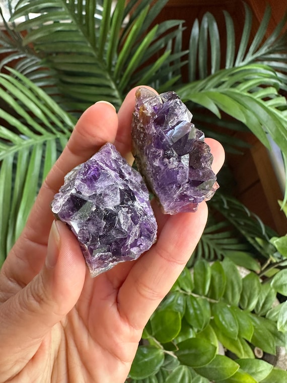 Raw Amethyst Cluster, Dark Purple Stone, 2 inch