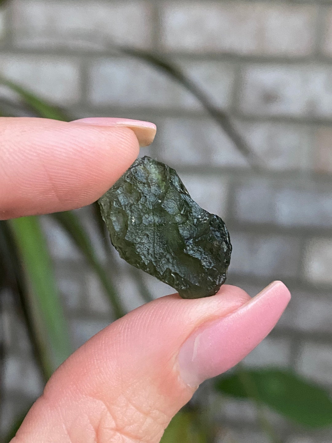 Tectite Grezza - Pietra Meteorite Naturale Per Cristalloterapia, 3-5 Cm, Nero Intenso - Foto 3