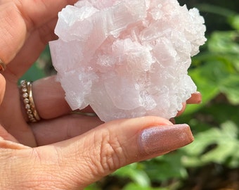 Pink Halite, Searles Lake, San Bernadino, Raw pink Halite