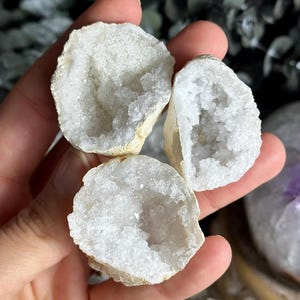 Moroccan Quartz Geode Half | Natural Crystal Cluster (Small 1–1.5”)