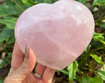 Rose quartz heart, pink quartz Heart, protection stone, healing stone, love stone