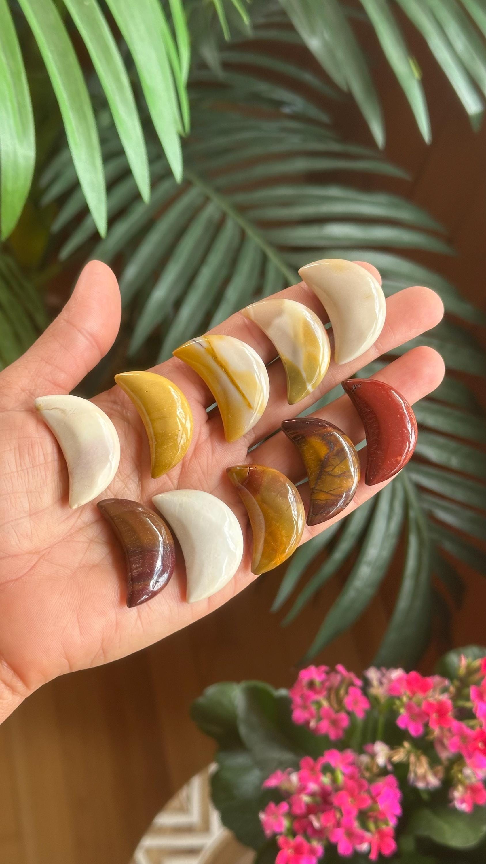 Mookaite Jasper Moon, Healing Crystal - Etsy