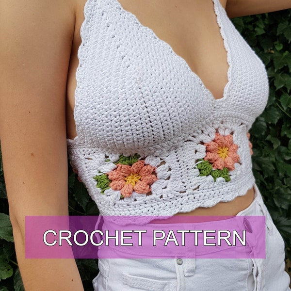 COSMOS CROP TOP Crochet Pattern