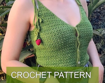 Patrón de crochet Strawberry Fields