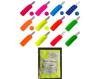 Neon Bright Acrylic Nail Festival of Colour Powder Refill Bag Requires Liquid