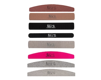 set of 8 nail files various grits, 100,120,150,180,240 for normal nails and acrylic, gel