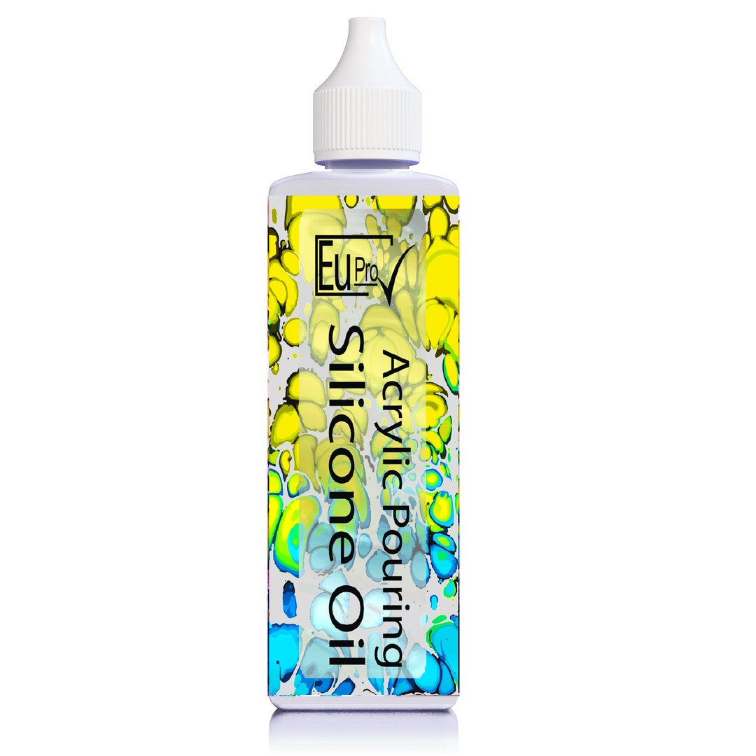 50ml 100 Silicone Oil, Acrylic Pouring Fluid Art Cell Painting Paint