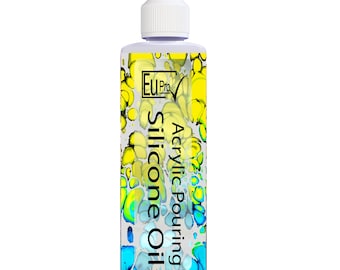 50ml 100% Silicone Oil, Acrylic Pouring Fluid Art Cell Painting Paint Medium