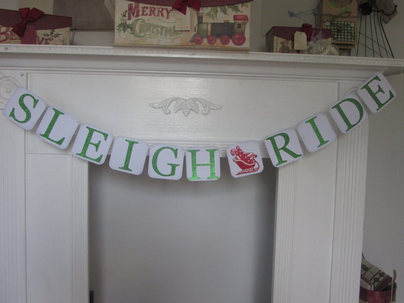 Sleigh Ride Christmas Banner
