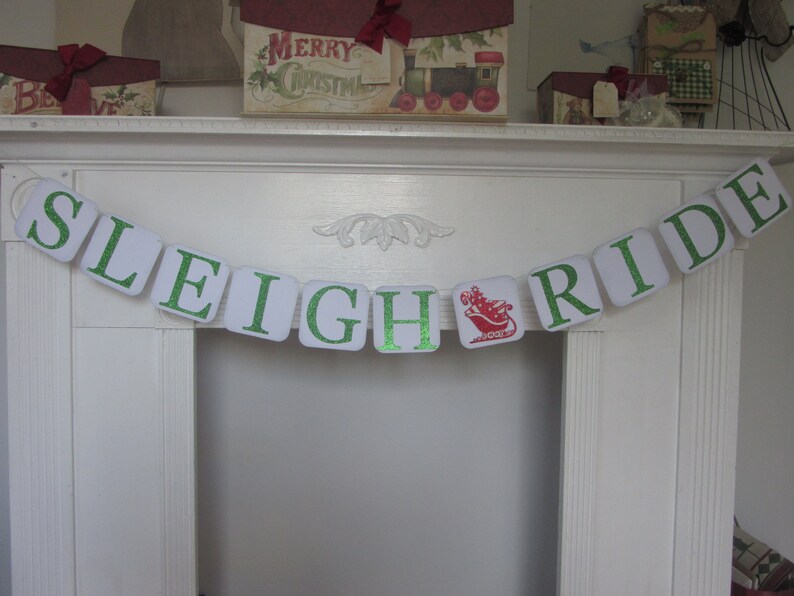 Sleigh Ride Christmas Banner