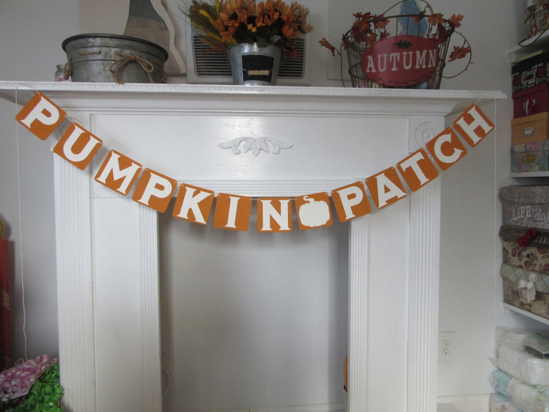 Pumpkin Patch Banner Halloween Pumpkins Photo Prop - Etsy