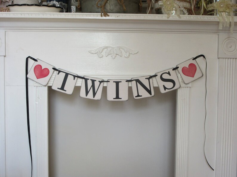 Twins Baby Shower Banner Twins Banner New Baby Banner - Etsy