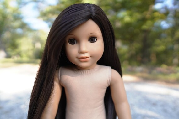 Beautifully Customized American Girl Doll Ooak Brown Eyes Dark Brown Hair