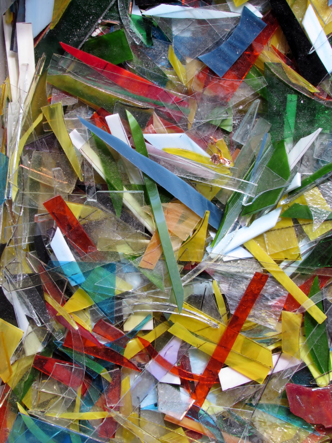 Mosaic Art Glass Scrap 1 Lb Stained Glass Studio Scrap Glass - Etsy