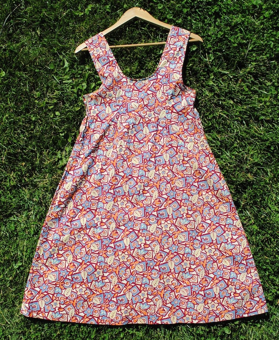 30s Cotton Jumper Dress - Vintage 1930s Sleeveles… - image 3