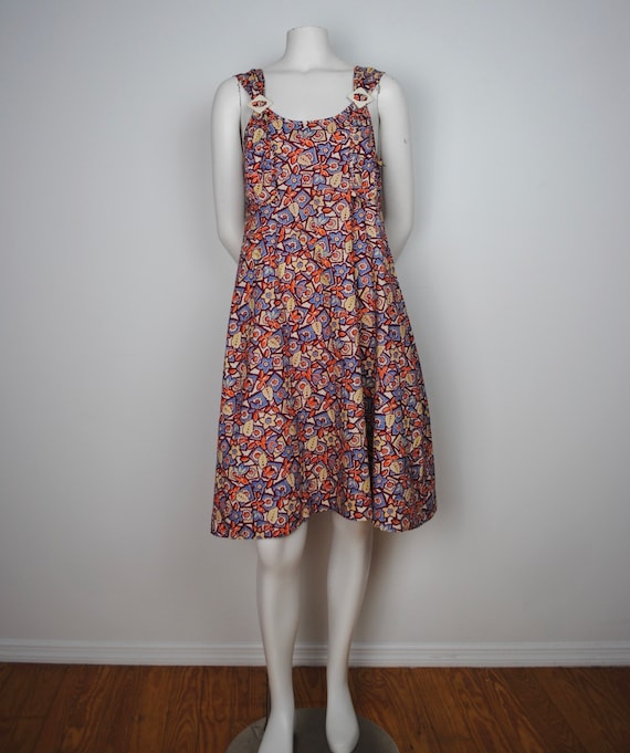 30s Cotton Jumper Dress - Vintage 1930s Sleeveles… - image 4
