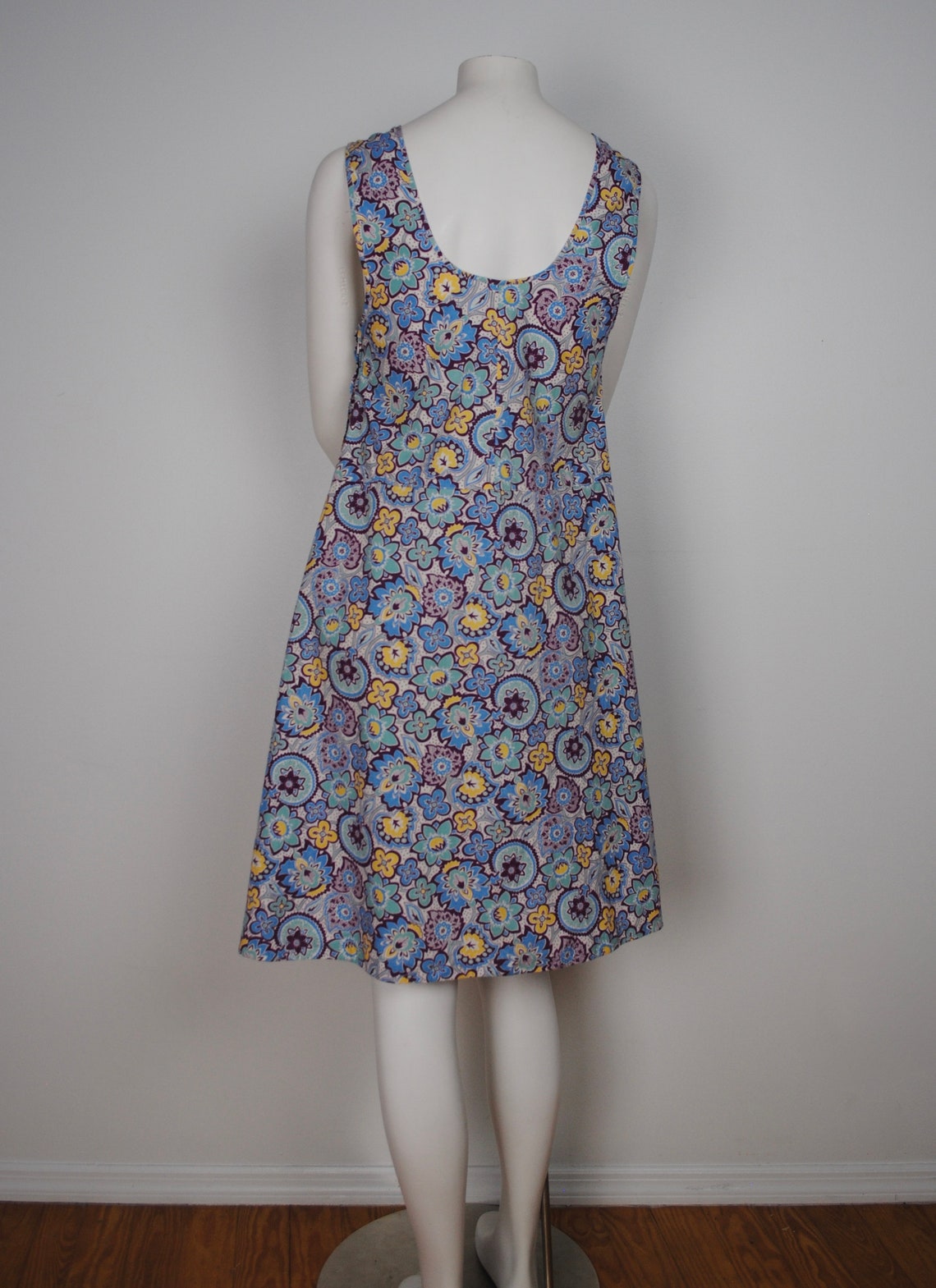 30s Cotton Jumper Dress Vintage 1930s Sleeveless Printed - Etsy