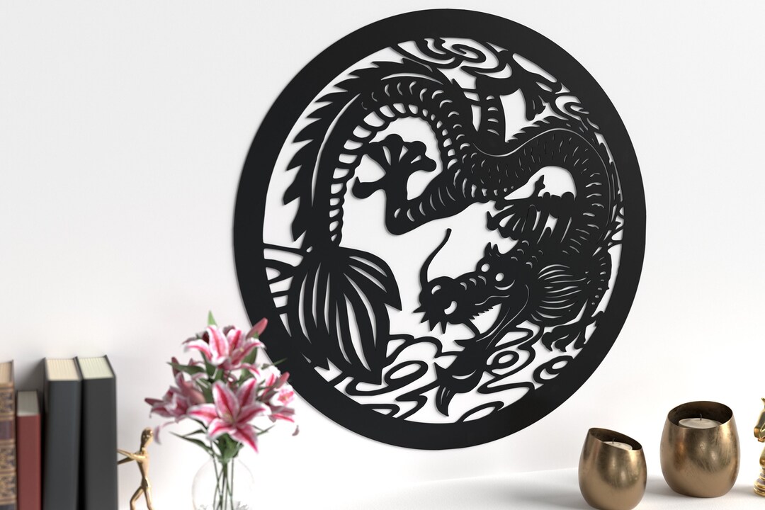 Our Chinese Dragon Metal Wall Art a Beautiful Gift in Many Finishes to