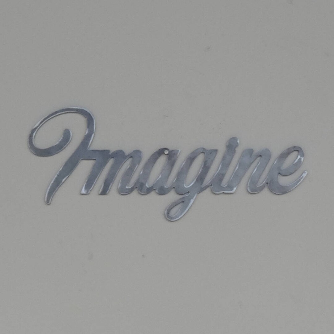 Imagine Sign, Metal, Steel Wall Art, Decoration, Gift, Present ...